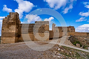 Alcazaba de Reina, Moorish fortress over village of Reina, Badajoz, Spain