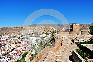 Alcazaba (fortress) in Almeria, Andalusia