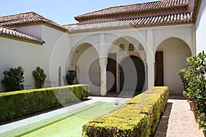 The Alcazaba of Malaga in Andalucia Spain