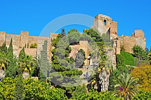 Alcazaba of Malaga, in Malaga, Spain