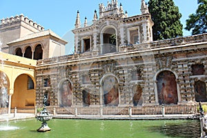 Alcazar Gardens in Seville Spain photo