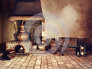 Alchemist`s stove and other objects