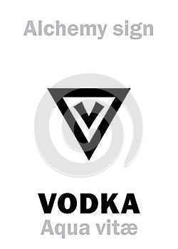 Alchemy: AQUA VITAE (Ignis aqua, Spiritus vini) / Vodka photo