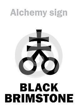 Alchemy: BLACK BRIMSTONE (Sulphur nigrum) photo