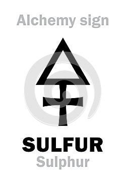 Alchemy: SULFUR (Sulphur) / Brimstone photo