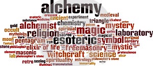 Alchemy word cloud photo