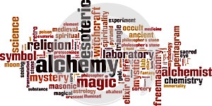 Alchemy word cloud photo