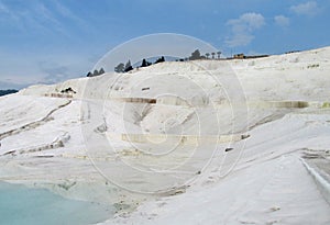 Ð¡alcium travertines in Turkey, Pamukkale