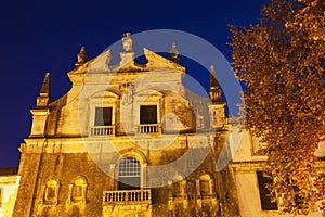 Alcobaca Monastery at night