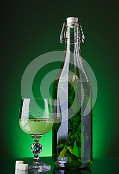 Alcohol absinthe glass