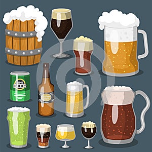 Alcohol beer vector illustration refreshment brewery