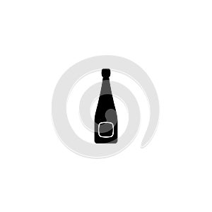 Alcohol bottle icon vector isolated 3