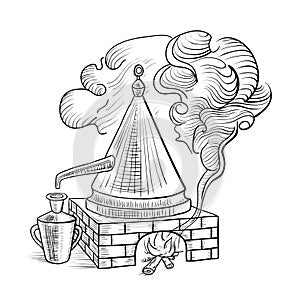 Alcohol distillation process