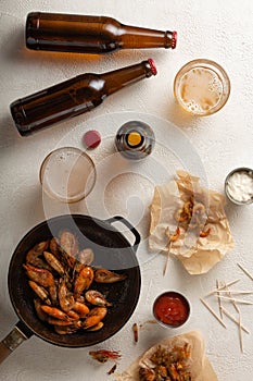 Alcohol drink, fried shrimp, draft beer, meeting oktoberfest, grilled shrimps, light beer, crab shrimp