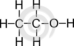 Alcohol formular vector vector