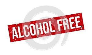 Alcohol Free Rubber Grunge Stamp Seal Stock Vector
