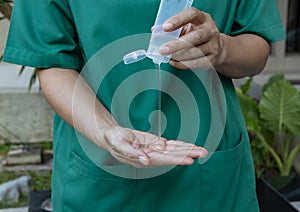 Alcohol gel for hand sanitizer