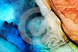 Alcohol ink abstract background