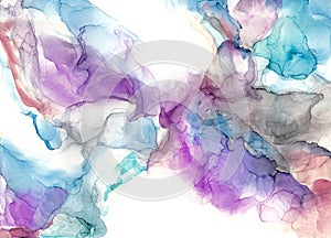 Alcohol ink air texture. Fluid ink abstract background. art for design