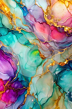 Alcohol Ink Colors Translucent photo