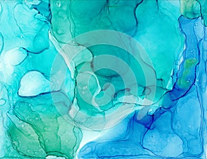 Alcohol ink multicolor texture. Fluid ink abstract background. art for design photo