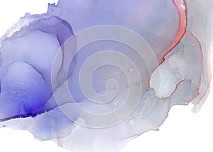 Alcohol ink sea texture. Fluid ink abstract background. art for design