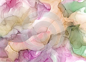 Alcohol ink sea texture. Fluid ink abstract background. art for design