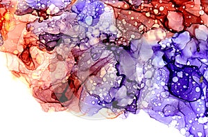 Alcohol ink texture. Fluid ink abstract background. art for design photo