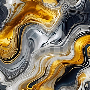 alcohol ink texture fluid abstract background gold and silver tint art for design trending illustration wallpaper, generative AI