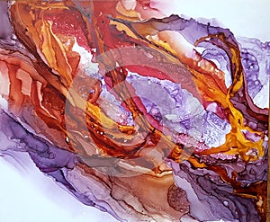 Alcohol ink texture. Fluid ink abstract background. art for design the art for the design of transparent creativity