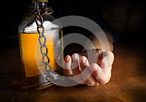 Alcohol slave or Alcoholism