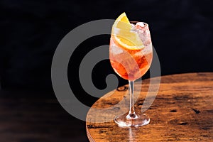 Alcoholic Aperol Spritz Cocktail