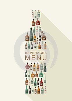 Alcoholic beverages menu