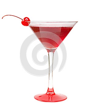 Alcoholic cerise cocktails