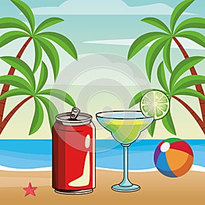 Alcoholic drinks beverage cartoon