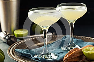 Alcoholic Lime and Gin Gimlet