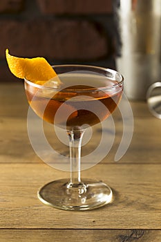 Alcoholic Martinez Cocktail with Gin