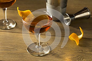 Alcoholic Martinez Cocktail with Gin