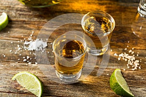 Alcoholic Reposado Tequila Shots photo