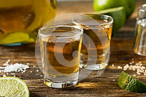 Alcoholic Reposado Tequila Shots photo