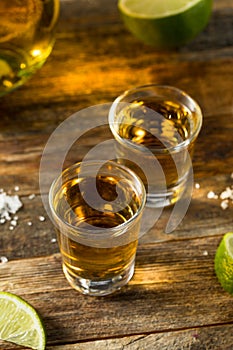 Alcoholic Reposado Tequila Shots photo