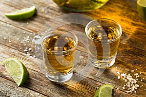 Alcoholic Reposado Tequila Shots photo