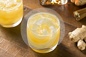 Alcoholic Scotch Penicillin Cocktail