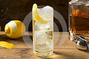 Alcoholic Whiskey and Soda Highball