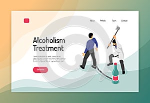 Alcoholism Isometric Web Page