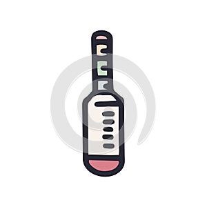 alcoholmeter color vector doodle simple icon design