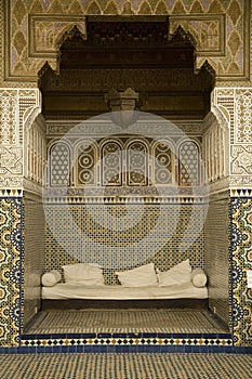 Alcove with Arabian mosaics