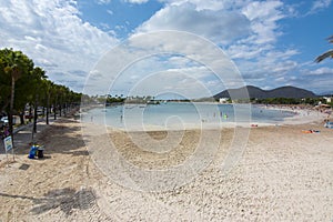 Alcudia beach, Mallorca, Balearic islands, Spain photo