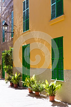 Alcudia Old Town in Majorca Mallorca Balearic