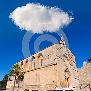 Alcudia Old Town Sant Jaume church in Majorca